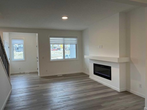 49 Legacy Point Terrace Se, Calgary, AB - Indoor With Fireplace