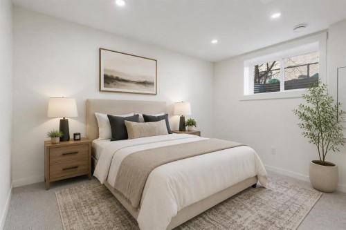 22 Sherwood Cove Nw, Calgary, AB - Indoor Photo Showing Bedroom
