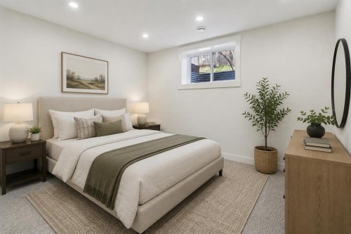 22 Sherwood Cove Nw, Calgary, AB - Indoor Photo Showing Bedroom