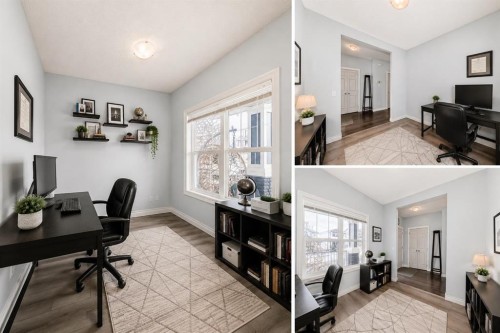 10 Reunion Grove Nw, Airdrie, AB - Indoor Photo Showing Office