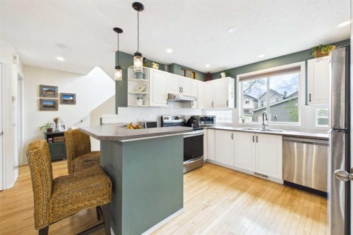67 Prestwick Crescent Se, Calgary, AB - Indoor Photo Showing Kitchen With Double Sink With Upgraded Kitchen