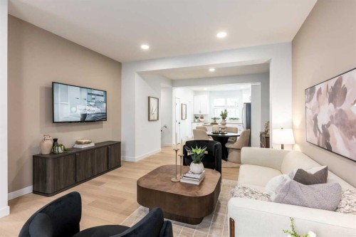 1510 Rangeview Drive Se, Calgary, AB - Indoor Photo Showing Living Room