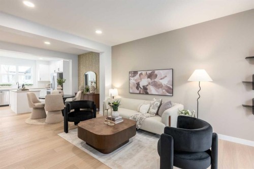 1510 Rangeview Drive Se, Calgary, AB - Indoor Photo Showing Living Room