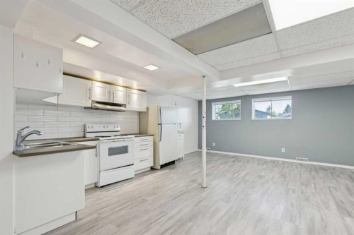 1121 Berkley Drive Nw, Calgary, AB - Indoor Photo Showing Kitchen With Double Sink