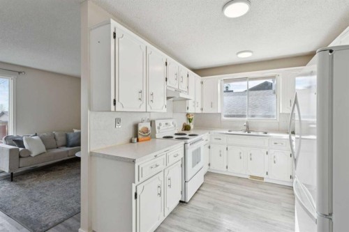 1121 Berkley Drive Nw, Calgary, AB - Indoor Photo Showing Kitchen With Double Sink