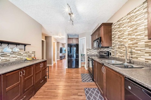 173 Eversyde Common Sw, Calgary, AB - Indoor Photo Showing Kitchen With Double Sink With Upgraded Kitchen