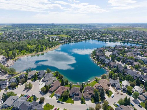 69 Chaparral Villas Se, Calgary, AB - Outdoor With Body Of Water With View