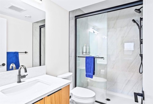 1-826 7Th Street, Canmore, AB - Indoor Photo Showing Bathroom