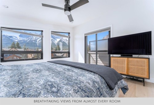 1-826 7Th Street, Canmore, AB - Indoor Photo Showing Bedroom