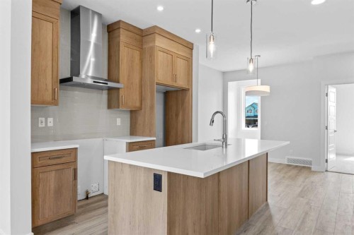 2112 152 Avenue Nw, Calgary, AB - Indoor Photo Showing Kitchen With Upgraded Kitchen
