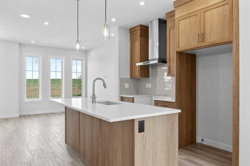 2112 152 Avenue Nw, Calgary, AB - Indoor Photo Showing Kitchen With Upgraded Kitchen