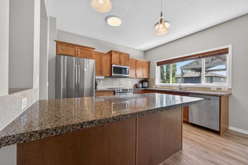 52 Reunion Close Nw, Airdrie, AB - Indoor Photo Showing Kitchen With Double Sink