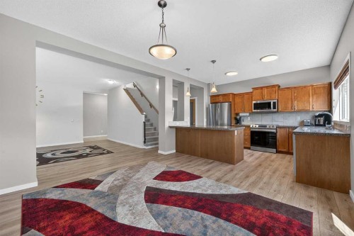 52 Reunion Close Nw, Airdrie, AB - Indoor Photo Showing Kitchen With Stainless Steel Kitchen