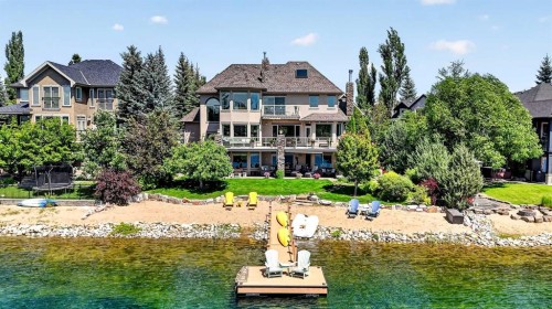 128 Heritage Lake Drive, Heritage Pointe, AB - Outdoor With Body Of Water With Balcony