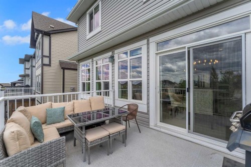 347 Hillcrest Heights Sw, Airdrie, AB - Outdoor With Deck Patio Veranda With Exterior