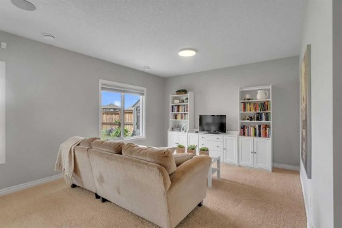 347 Hillcrest Heights Sw, Airdrie, AB - Indoor Photo Showing Living Room