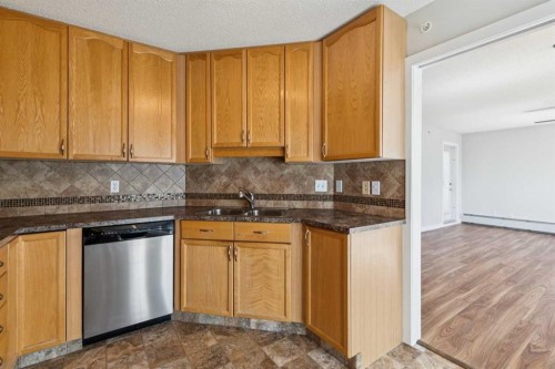 1213-1213 Sienna Park Green Sw, Calgary, AB - Indoor Photo Showing Kitchen With Double Sink