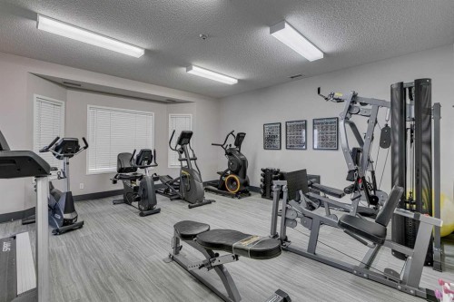 1213-1213 Sienna Park Green Sw, Calgary, AB - Indoor Photo Showing Gym Room