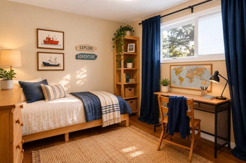 1211 Rosehill Drive Nw, Calgary, AB - Indoor Photo Showing Bedroom