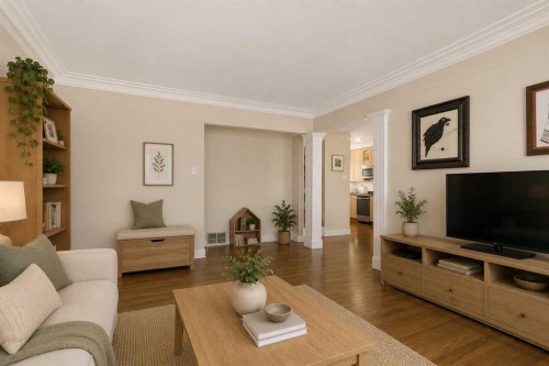1211 Rosehill Drive Nw, Calgary, AB - Indoor Photo Showing Living Room