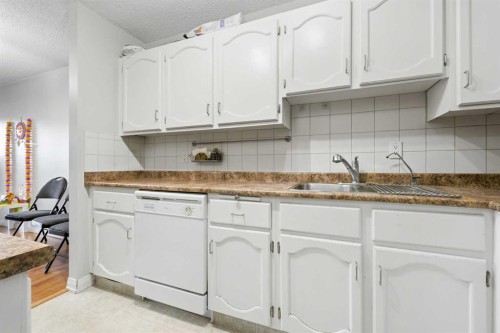 102-611 67 Avenue Sw, Calgary, AB - Indoor Photo Showing Kitchen With Double Sink
