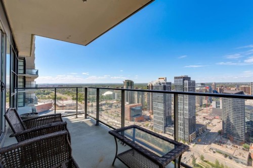 3407-1122 3 Street Se, Calgary, AB - Outdoor With Balcony With View With Exterior