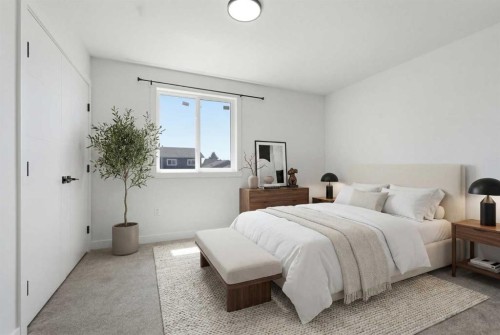 58 Taraglen Road Ne, Calgary, AB - Indoor Photo Showing Bedroom