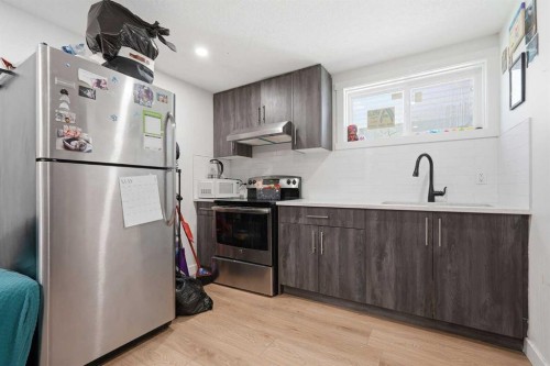 58 Taraglen Road Ne, Calgary, AB - Indoor Photo Showing Kitchen With Stainless Steel Kitchen