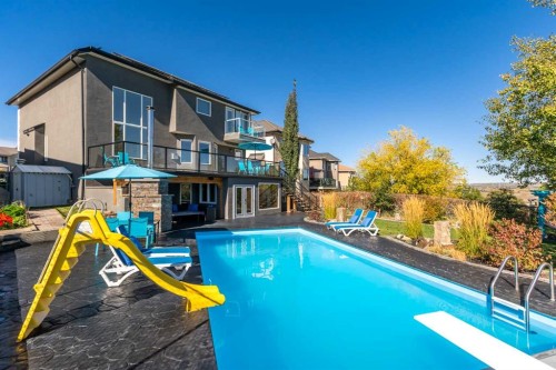 366 Patterson Boulevard Sw, Calgary, AB - Outdoor With In Ground Pool With Deck Patio Veranda