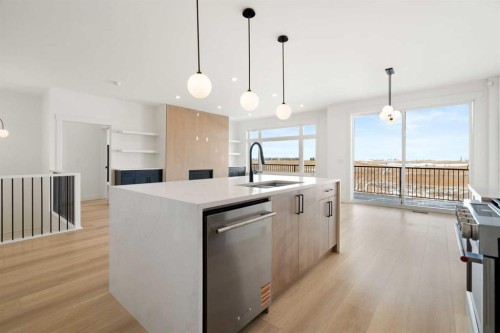 150 Muirfield Boulevard, Lyalta, AB - Indoor Photo Showing Kitchen With Upgraded Kitchen