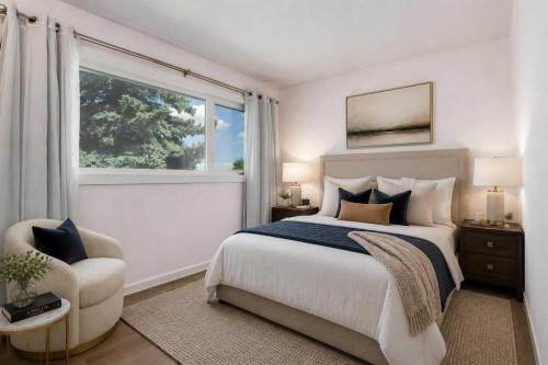 416 Oakhill Place Sw, Calgary, AB - Indoor Photo Showing Bedroom