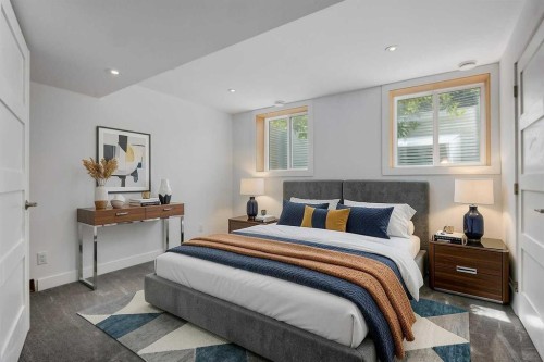 416 Oakhill Place Sw, Calgary, AB - Indoor Photo Showing Bedroom