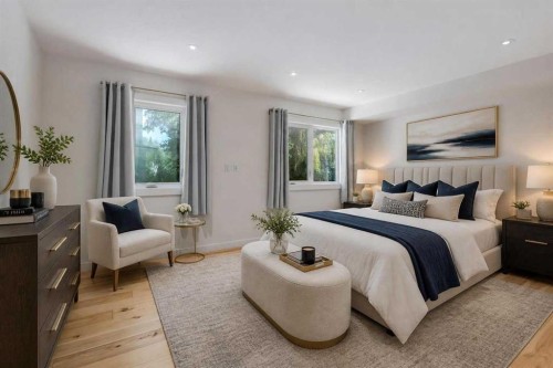 416 Oakhill Place Sw, Calgary, AB - Indoor Photo Showing Bedroom