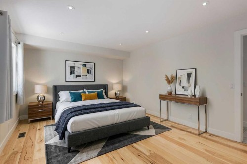 416 Oakhill Place Sw, Calgary, AB - Indoor Photo Showing Bedroom