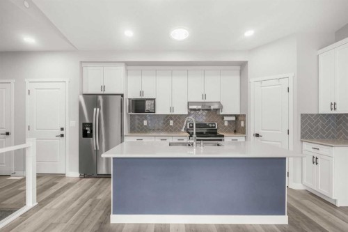 289 Lucas Avenue Nw, Calgary, AB - Indoor Photo Showing Kitchen With Stainless Steel Kitchen With Double Sink