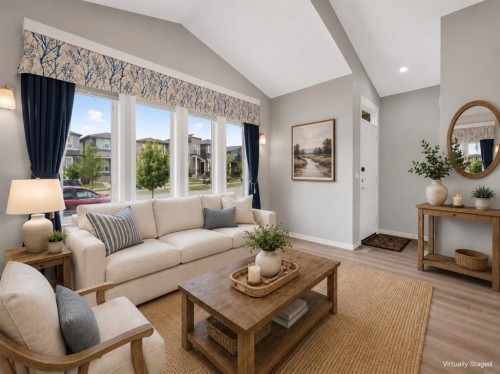 156 Belmont Boulevard Sw, Calgary, AB - Indoor Photo Showing Living Room