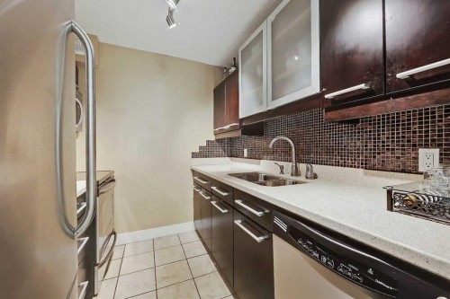 708-718 12 Avenue Sw, Calgary, AB - Indoor Photo Showing Kitchen With Double Sink