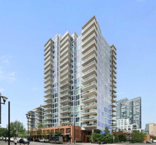 1004-519 Riverfront Avenue Se, Calgary, AB - Outdoor With Balcony With Facade