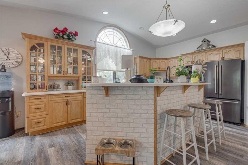 29104 Highway 27, Rural Mountain View County, AB - Indoor With Fireplace