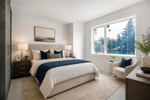 1108 6 Street Ne, Calgary, AB - Indoor Photo Showing Bedroom