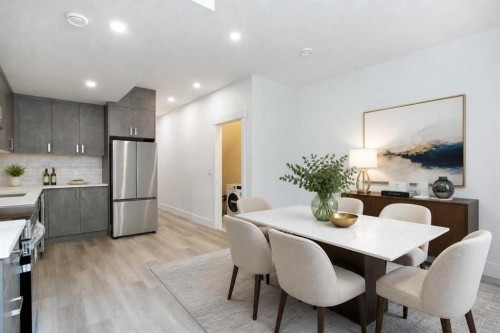 1108 6 Street Ne, Calgary, AB - Indoor Photo Showing Dining Room