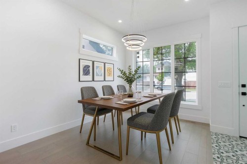 1108 6 Street Ne, Calgary, AB - Indoor Photo Showing Dining Room