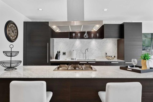 807-738 1 Avenue Sw, Calgary, AB - Indoor Photo Showing Kitchen With Upgraded Kitchen