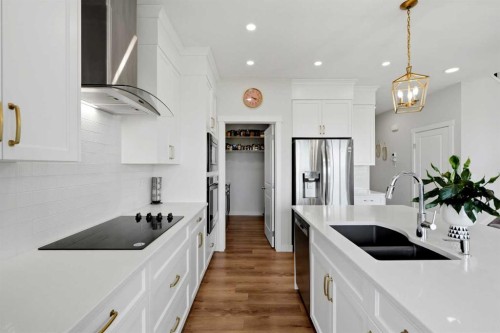 642 Cornerstone Avenue Ne, Calgary, AB - Indoor Photo Showing Kitchen With Stainless Steel Kitchen With Double Sink With Upgraded Kitchen