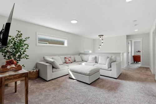 642 Cornerstone Avenue Ne, Calgary, AB - Indoor Photo Showing Living Room