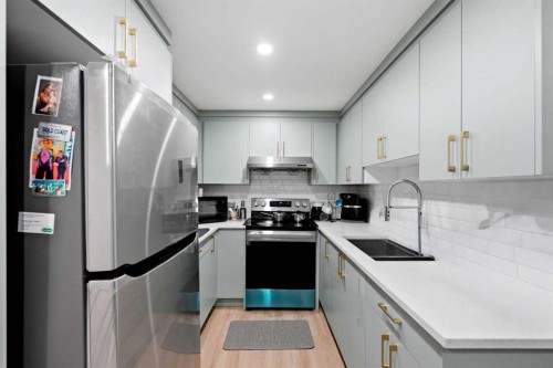 642 Cornerstone Avenue Ne, Calgary, AB - Indoor Photo Showing Kitchen With Stainless Steel Kitchen With Double Sink With Upgraded Kitchen