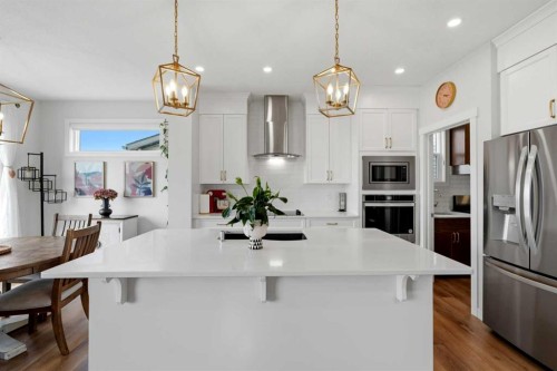 642 Cornerstone Avenue Ne, Calgary, AB - Indoor Photo Showing Kitchen With Stainless Steel Kitchen With Upgraded Kitchen
