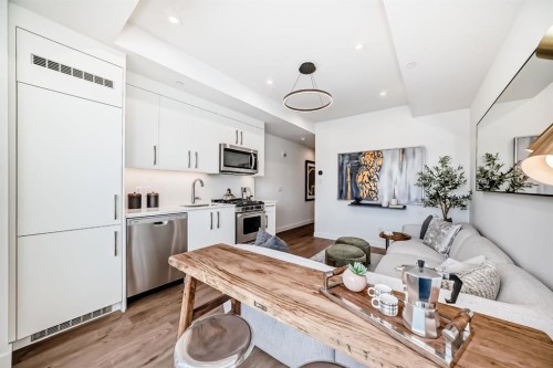 236-110 18A Street Nw, Calgary, AB - Indoor Photo Showing Kitchen With Upgraded Kitchen