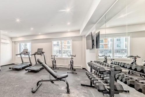 1521-63 Corner Glen Crescent Ne, Calgary, AB - Indoor Photo Showing Gym Room