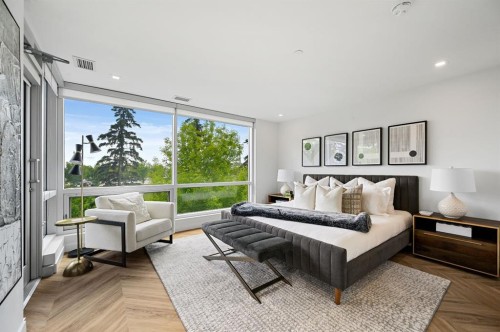 114-8505 Broadcast Avenue Sw, Calgary, AB - Indoor Photo Showing Bedroom